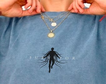 T-shirt Survivorshirt, op Mistborn geïnspireerde afbeelding, Dark Fantasy Reader, Cosmere Bookish, fancadeau