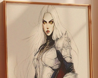 Manon Art Print, Throne of Glass Poster ,Bookish Gift for Her