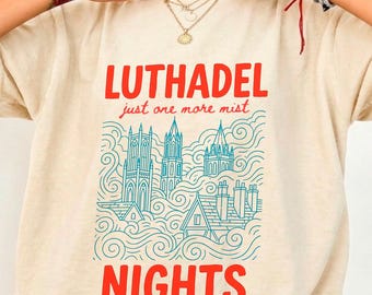 Camiseta Luthadel Nights, camiseta de fantasía inspirada en Mistborn, regalo para amantes de los libros del Cosmere,