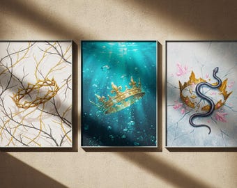 The Folk of the Air Art Print set van 3, poster Wicked King, cadeau verjaardag,