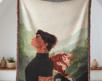 Woven Blanket Fourth Wing Couple Blanket