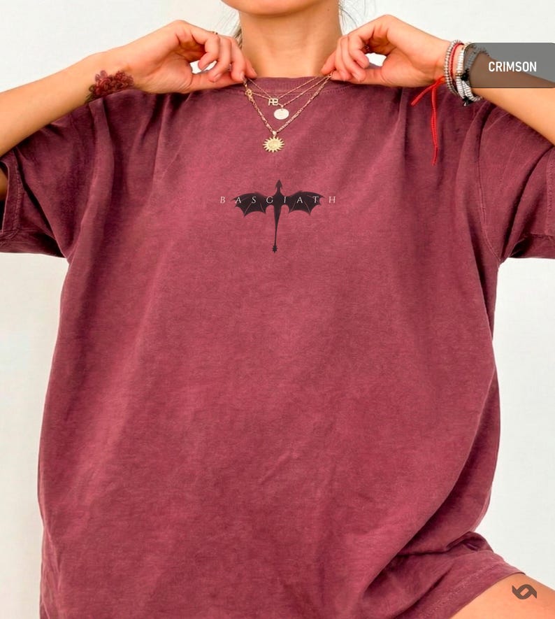Basgiath Dragon Rider Shirt, Fourth Wing Romantasy Book Lover Tee image 3