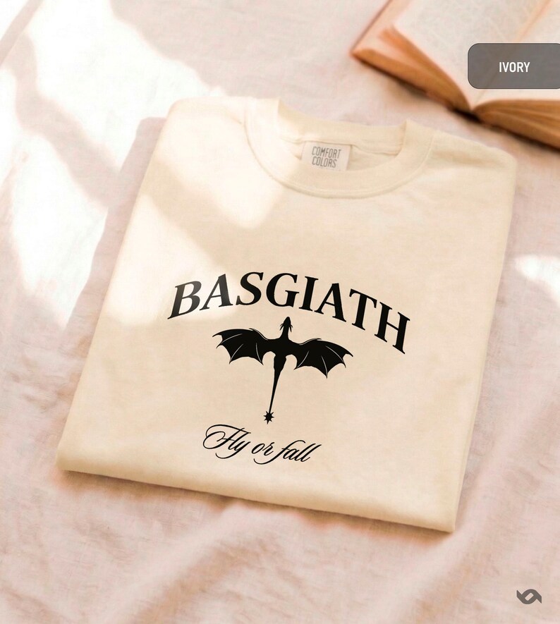 Chemise Basgiath Dragon, t-shirt Fly ou Fall, cadeau d'anniversaire pour un fan de Fourth Wing image 2