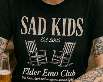 Elder Emo Club T-shirt: Sad Kids Graphic Tee
