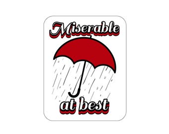 Pegatina de Miserable at Best / Pegatina de emo / Banda de emo de Elder / Era de emo de Elder / Nunca fue una fase / Pegatina de pop punk rock