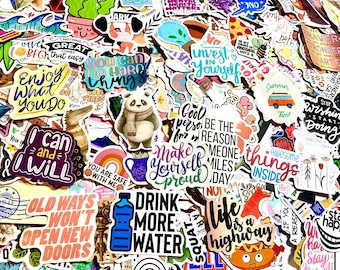 STICKERS MIXED Aufkleber Laptop Stickers Planer Mystery Bundle Überraschungstasche Überraschungspaket Sticker Set Motivation Sarkastisch