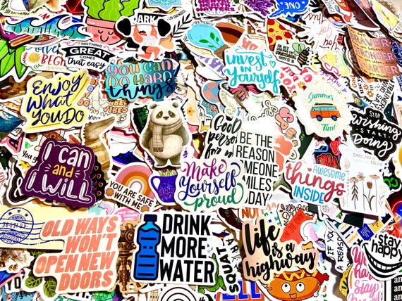 STICKERS MIXED Aufkleber Sticker Laptop Stickers Planner Mystery Bundle Surprise Bag Überraschungspaket Sticker Set Motivational Sarcastic