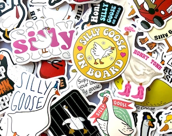 Silly Goose Sticker Pack: Laptop, Kindle, Planner Stickers