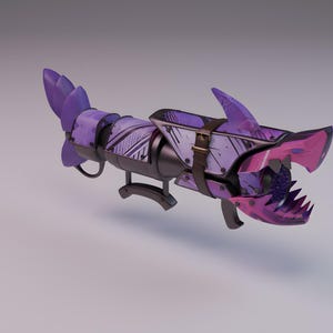 Stampa 3D del lanciarazzi di Jinx "Fishbones" / File di risorse di gioco - Accessorio cosplay ispirato a Arcane League of Legends