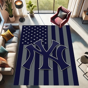 New York Yankees rug, American Baseball, MLB Rug, Baseball Rug,Sports Rug, American flag Rug, Decoration Rug, Gift Rug, Special Rug,Area Rug