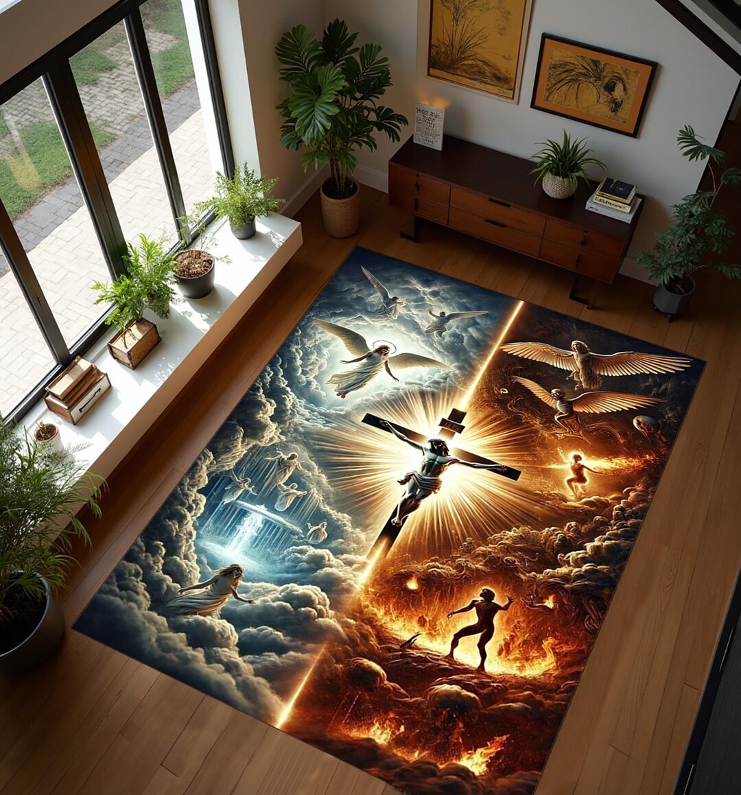 Pulpit Rug Jesus Christ, Worship Rug,christian Cross Rug, Church Rug,battle ...