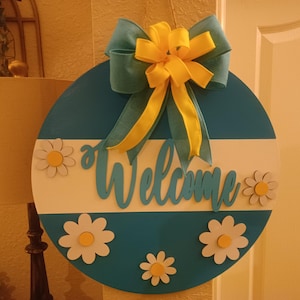 Front Door Decor | Home Sweet Home | Year Round Wreath | Door Hanger | Front Door Wreath | Welcome Wreath | Hanger | Door Wreath | Welcome