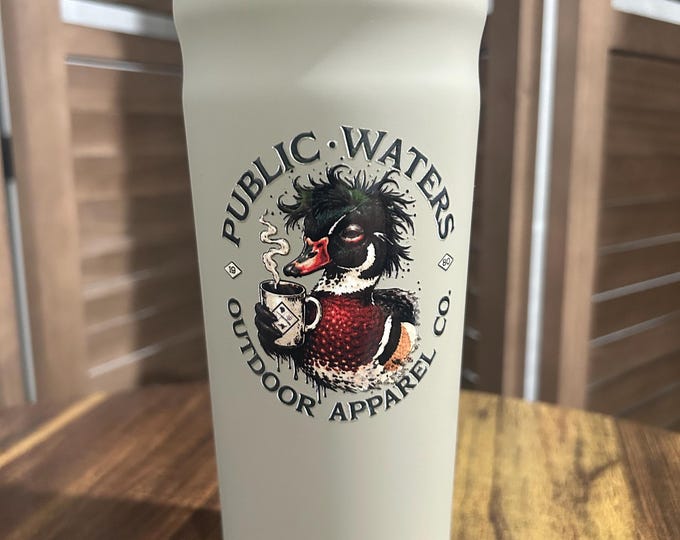 Featured listing image: PWOAco. "MORNIN' WOODROW' Tumbler