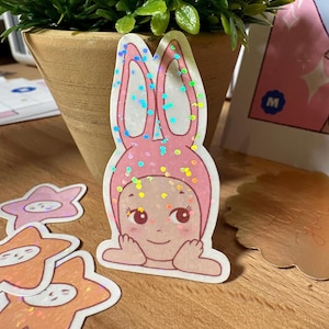 Sonny angel sticker | cute die cut sparkly vinyl sticker