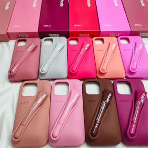Rhode With Lipgloss Silicone DIY Rhode Phone Case for iPhone