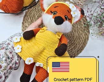 Crochet Pattern for Amigurumi Magic Fox - PDF Download