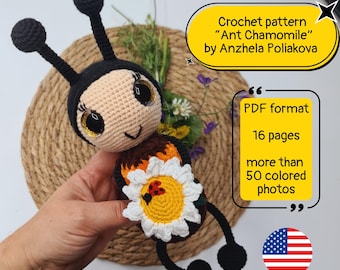 Adorable Crochet Ant Pattern - Instant Download PDF with 50+ Photos