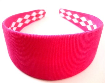 Pretty in Pink Corduroy Headband 2 Inch