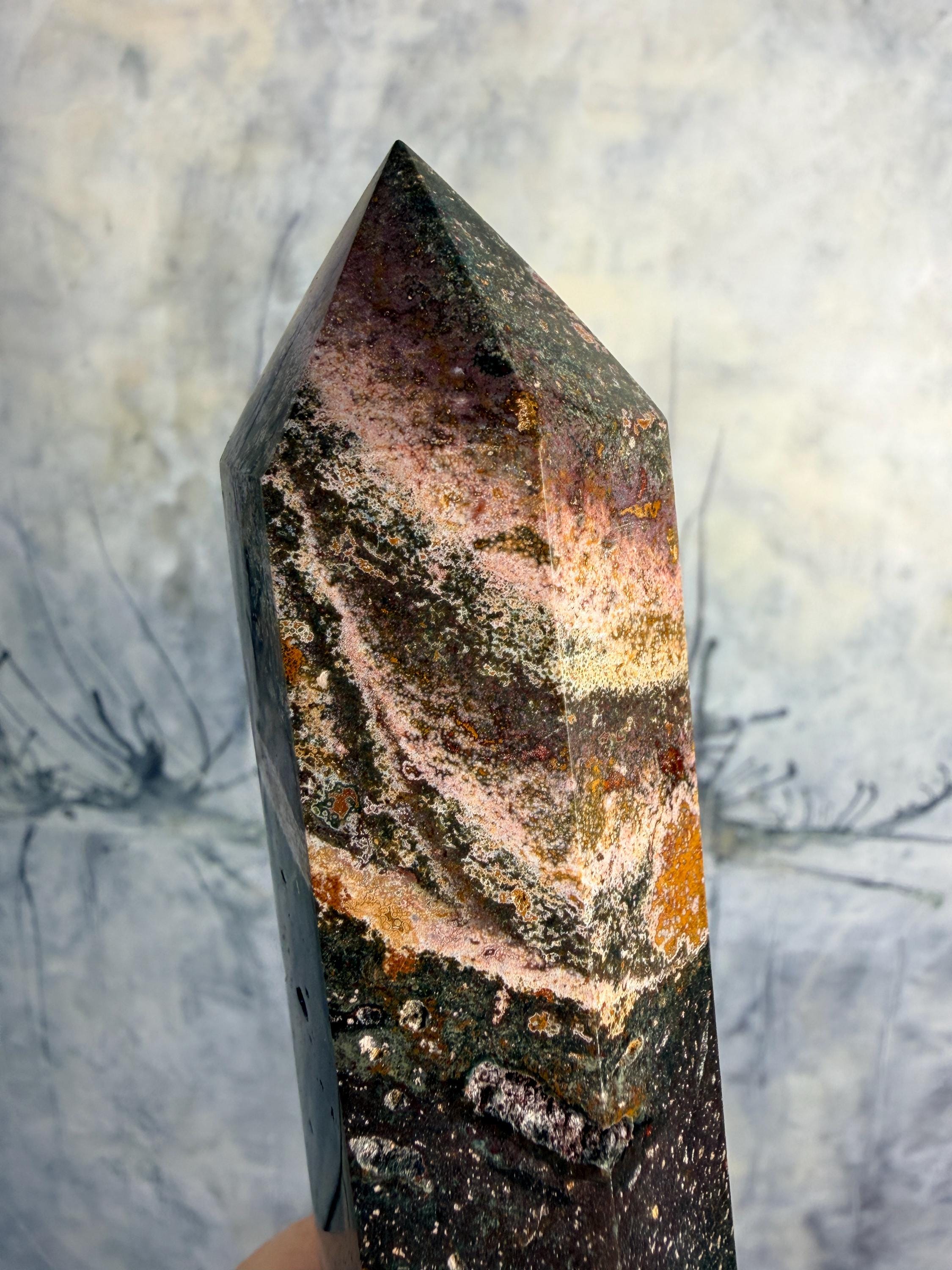 Flow Jasper Ocean Jasper Tower From Madagascar – Joy Emotional Flow Crystal ...