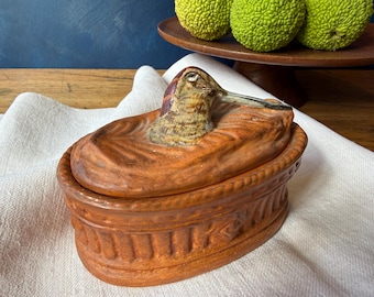 Sopera francesa antigua de paté de becada Pillivuyt