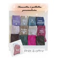 Chaussettes à paillettes personnalisées,     Disponible en plusieurs couleurs, Cadeau anniversaire, Cadeau maman, Cadeau maîtresse product logo