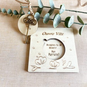 Carte/Coffret personnalisé demande surprise, annonce naissance, marraine, grossesse …
