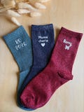 Chaussettes pailletées personnalisables, cadeau Noël product logo