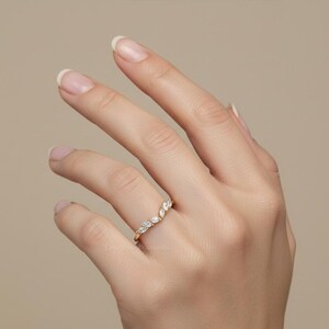 Gold Angel Wing Stacking Ring • Dainty Angle Wing Thin Band Ring • Sterling Silver Friendship Jewelry • Trendy Best Friend Gift