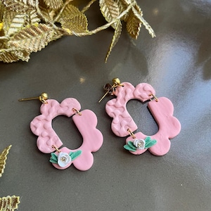 Clay Earrings, Polymer Clay Earrings, Dangle Earrings, Handmade Clay Earrings, Lightweight Earrings