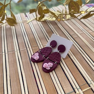 Clay Earrings, Polymer Clay Earrings, Dangle Earrings, Handmade Clay Earrings, Lightweight Earrings