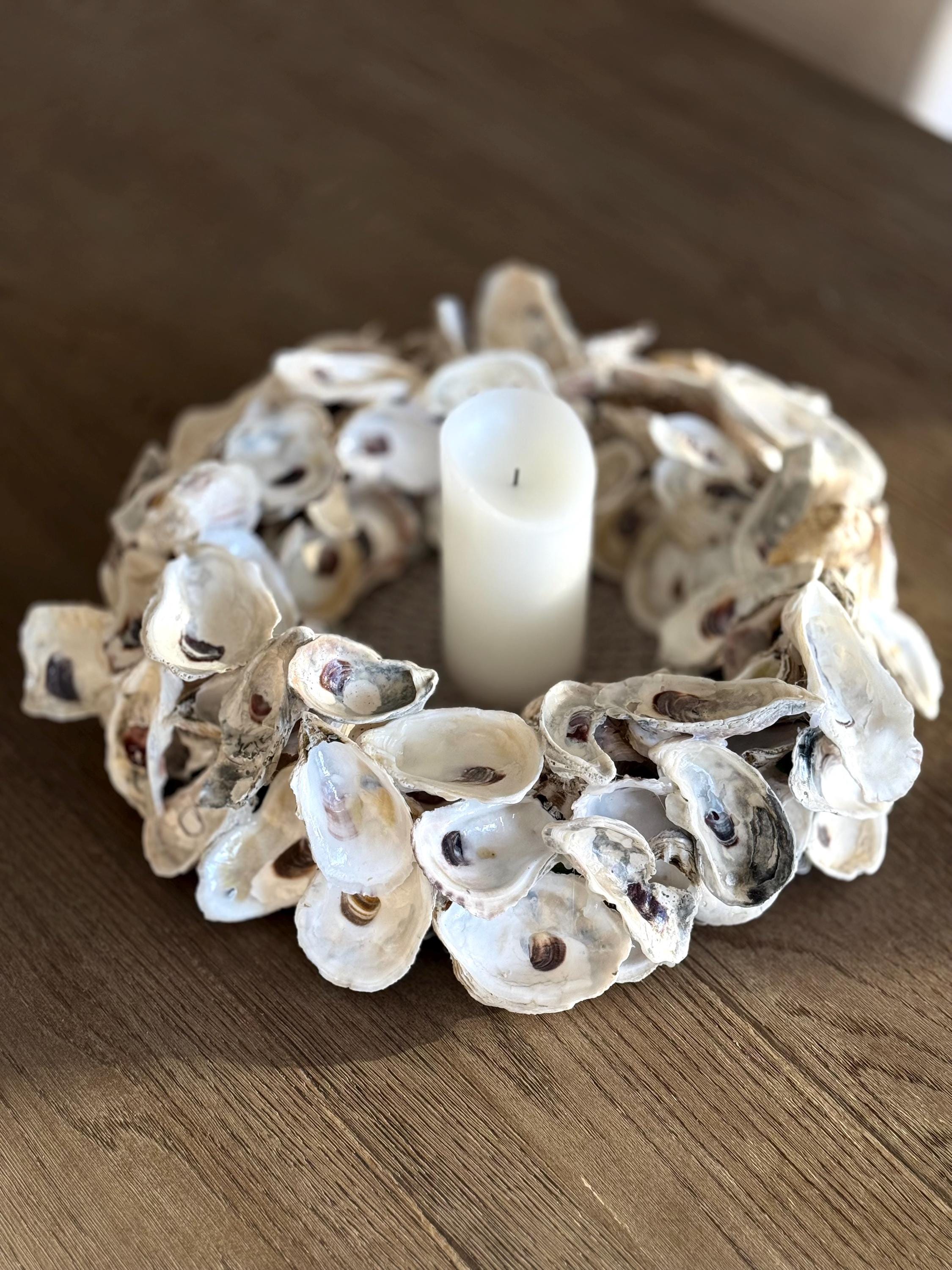 Oyster Shell Centerpiece Wreath - Etsy
