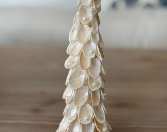 Árbol de Navidad de concha de perla