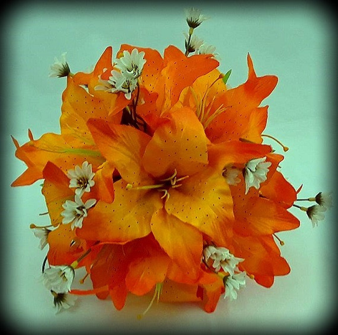 Yellow Tiger Lily Tiger Lily Wedding Bouquet Yellow and Etsy