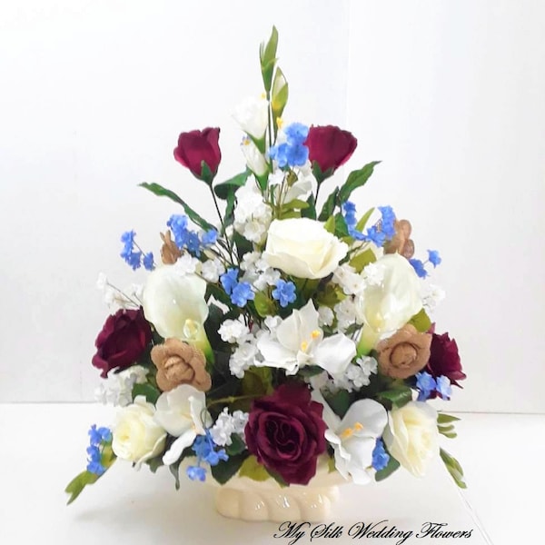 Shop Silk Flower Arrangement Etsy