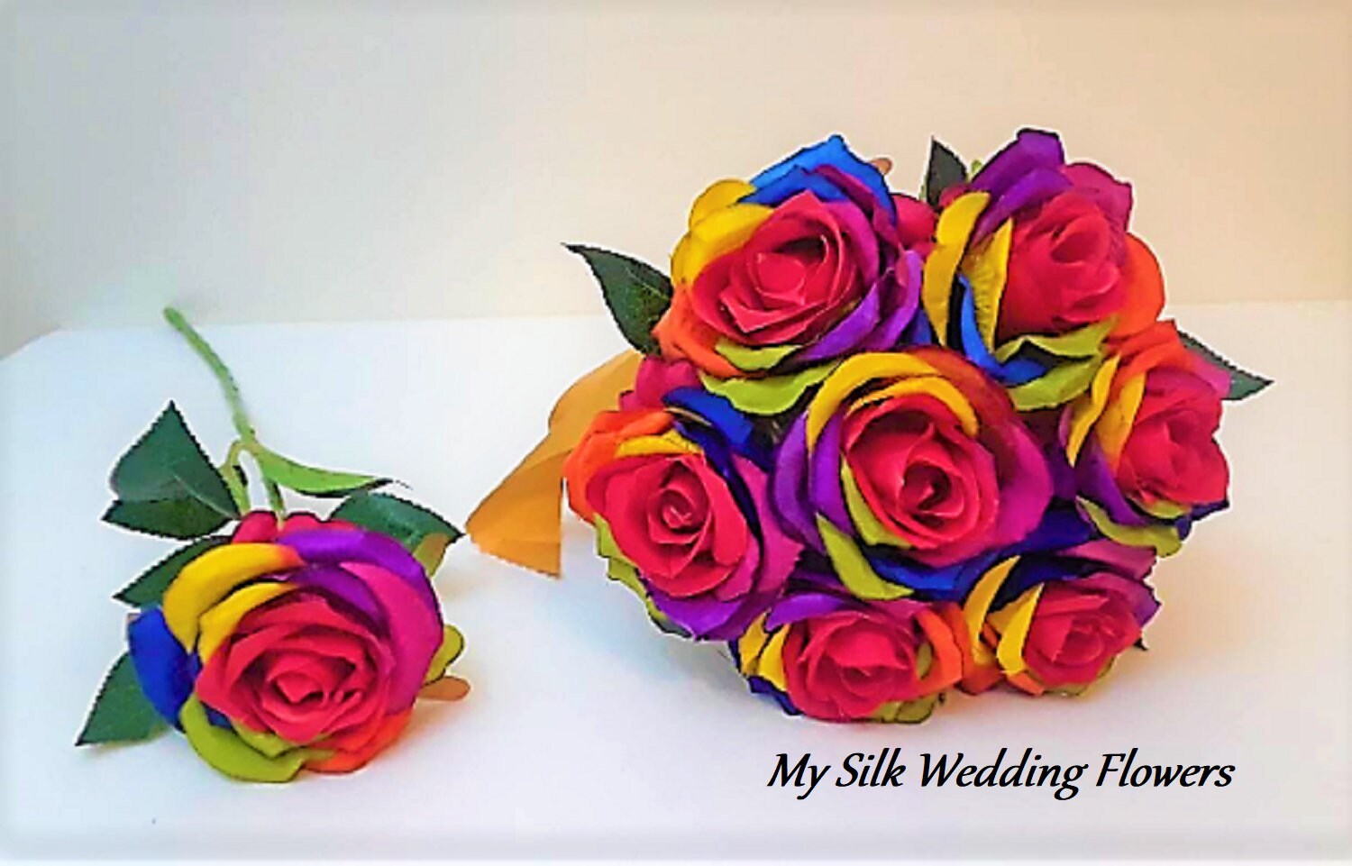 Ribbon Rose Wedding Bouquet · How To Make A Bouquet · Needlework