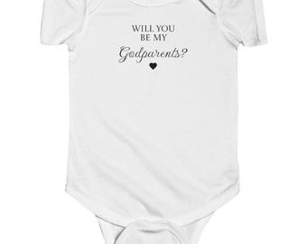 Will You Be My Godparent? Bodysuit | Baby Proposal Infant Onesie