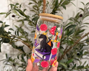 Dragon Glass Tumbler, Fantasy Book Lover Gift