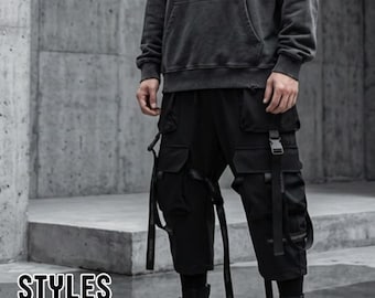Utility Cargo Pants | Multi Pocket Tactical Fit | Casual Street Outfit | Techwear Urban Trend
