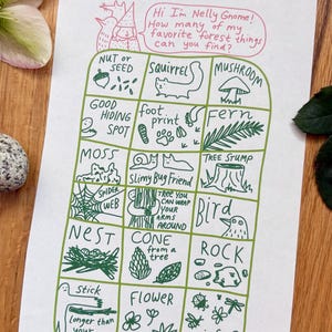 Nature Scavenger Hunt- PRINTABLE - forest, print at home, kids activity, homeschool, birthday party, hike, natural world, I spy, woods