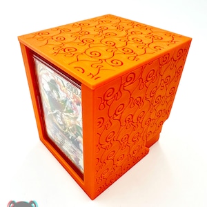 One Piece TCG Flame Flame Devil Fruit Pattern Portgas D Ace Sabo Magnetic Deckbox Mera Mera no Mi