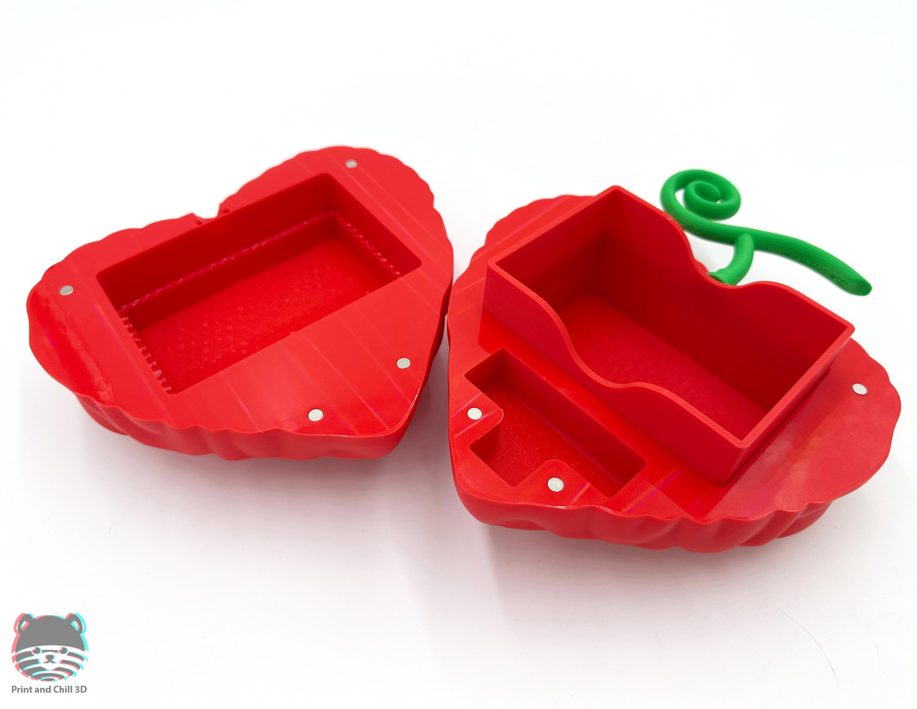 TCG Deckbox Heart Fruit Magnetized Card Deck Storage - Etsy