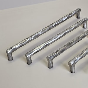 Iron Hammered Handles, Kitchen Iron Handle, Wardrobe Handles, Ruatic Iron Drawer Handle, Kitchen Cabinet Handles, Iron Handles, Drawer Pulls