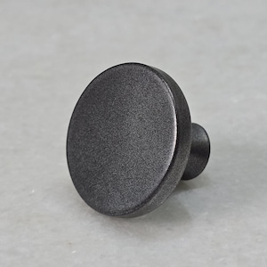 Round Iron Knob Set of 4, Iron Cabinet Pulls, Raw Iron Knobs, Rustic Cabinet Pulls for Drawers & Dressers, Iron Cabinet Knobs, Drawer Pulls