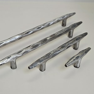 Iron Hammered Handles, Kitchen Iron Handle, Wardrobe Handles, Rustic Drawer Handle, Kitchen Cabinet Handles, Iron Handles, Drawer Pulls