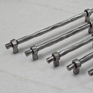 Iron Hammered Handles, Kitchen Iron Handle, Wardrobe Handles, Ruatic Iron Drawer Handle, Kitchen Cabinet Handles, Iron Handles, Drawer Pulls