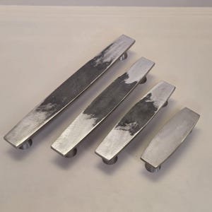 Raw Iron Drawer Handle: Rustic Cabinet & Wardrobe Pull