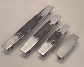 Raw Iron Drawer Handle: Rustic Cabinet & Wardrobe Pull