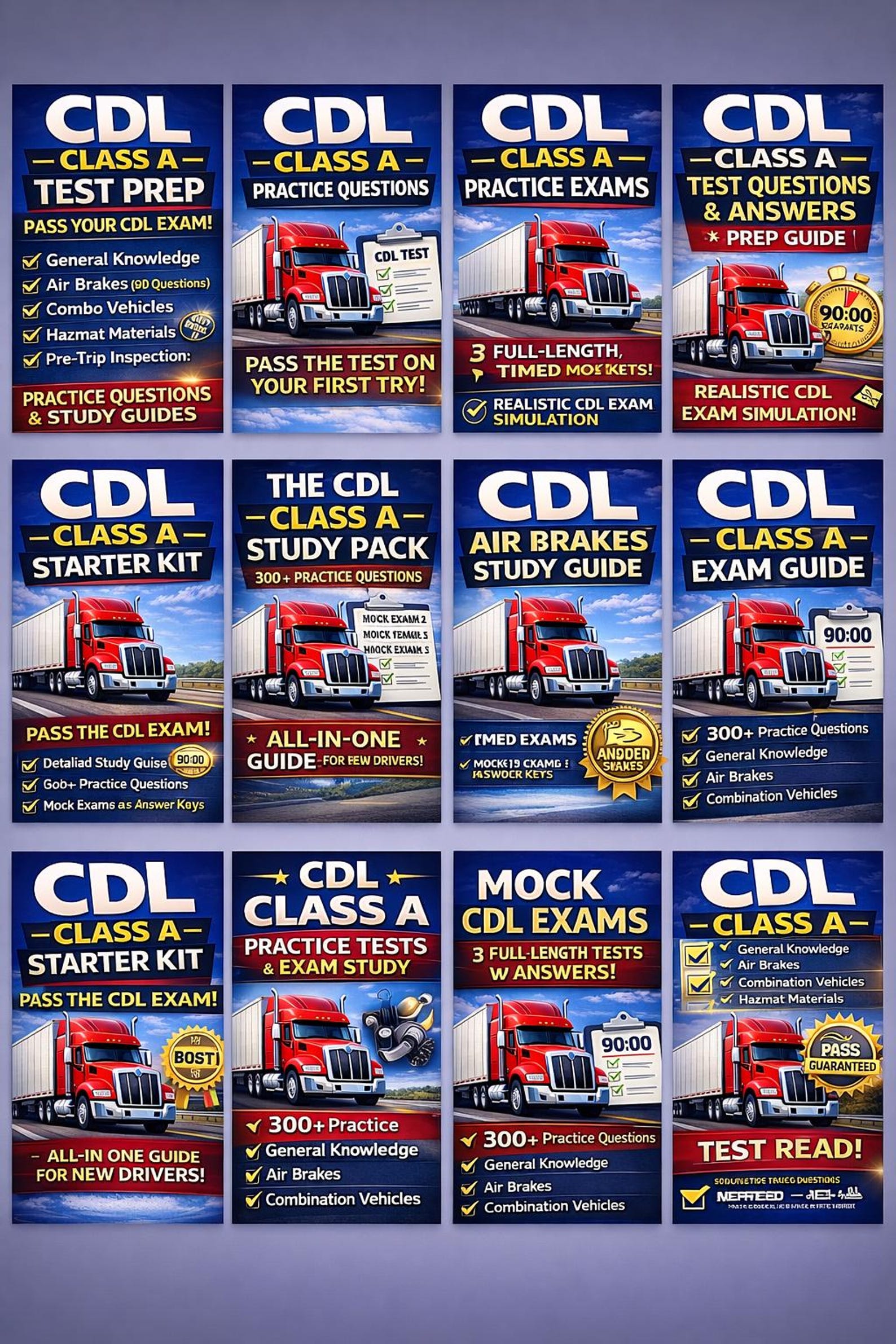 CDL Class A Practice Test 2025 | Study Guide With 300+questions ...