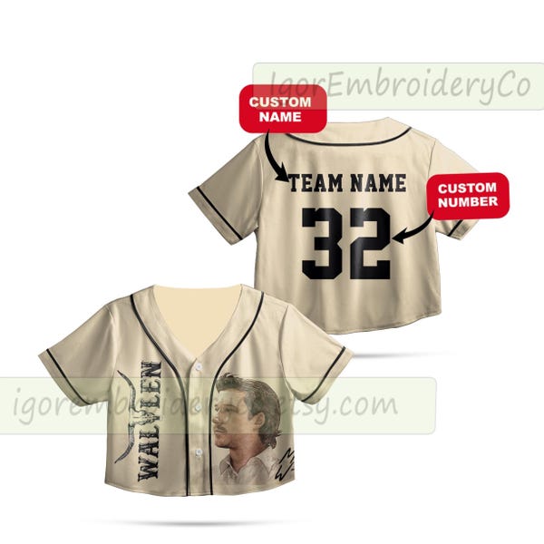 Personalized Crop Top Baseball Jersey: Morgan Tour 2025, Country Music