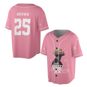 Personalized Chris Brown Tour Jersey,  Chris Brown 2025 Baseball Jersey, Breezy Bowl XX 2025 Shirt, Chris Brown Shirt, Breezy Bowl Tee